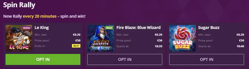 Malina Casino Spin Rally